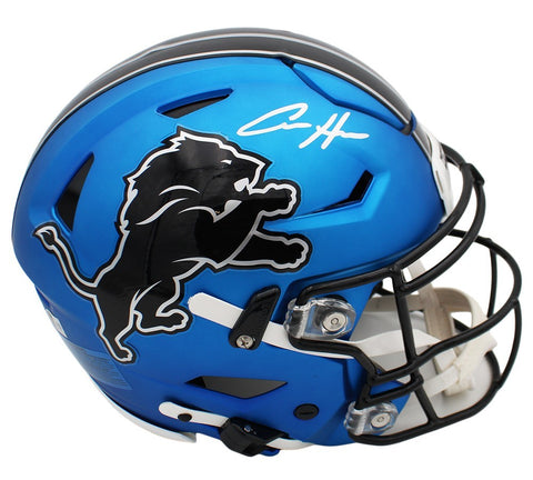 Aidan Hutchinson Signed Detroit Lions Speed Flex Authentic Alt 2024 NFL Helmet