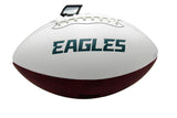 Nolan Smith Signed/Auto White Philadelphia Eagles Logo Football JSA 193465