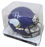 Justin Jefferson Signed/Autographed Mini Football Helmet Vikings PROVA 200048
