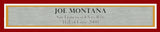 JOE MONTANA AUTOGRAPHED FRAMED 16X20 PHOTO 49ERS HALL OF FAME BECKETT 200352