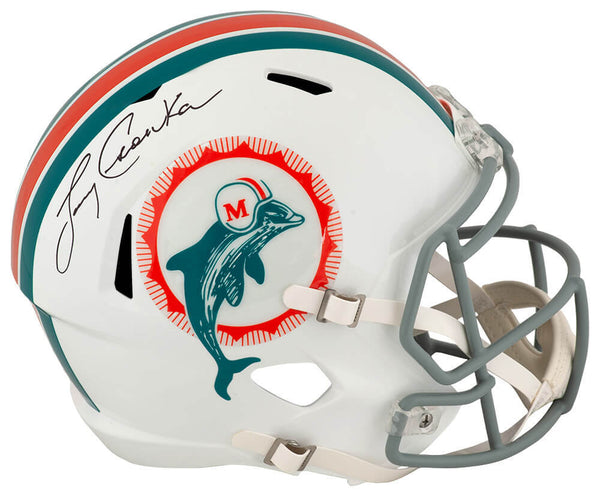 Larry Csonka Signed Dolphins 1972 Style T/B Riddell F/S Replica Helmet -(SS COA)
