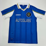 Autographed/Signed Gianfranco Zola Chelsea FC Blue Jersey Beckett BAS COA