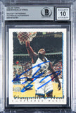 Magic Shaquille O'Neal Signed 1994 Topps #299 Card Auto 10! BAS Slabbed