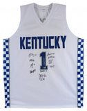 Kentucky Wildcats Team Signed John Caliparii Jersey (Beckett) 12 Signatures