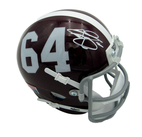 Johnny Manziel Signed/Auto Texas A&M Throwback Schutt Mini Helmet JSA 153036