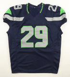 Earl Thomas Signed Seattle Seahawks Pro Cut Jersey (JSA QR) 7xPro Bowl Def. Back