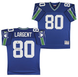 Seahawks Steve Largent "HOF 95" Signed Blue Mitchell & Ness Jersey BAS #BT57749