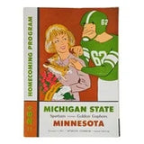 Michigan State vs Minnesota November 3 1962 Official Game Program