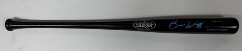 Brewers BRANDON WOODRUFF Signed Louisville Slugger Black Bat AUTO - BAS