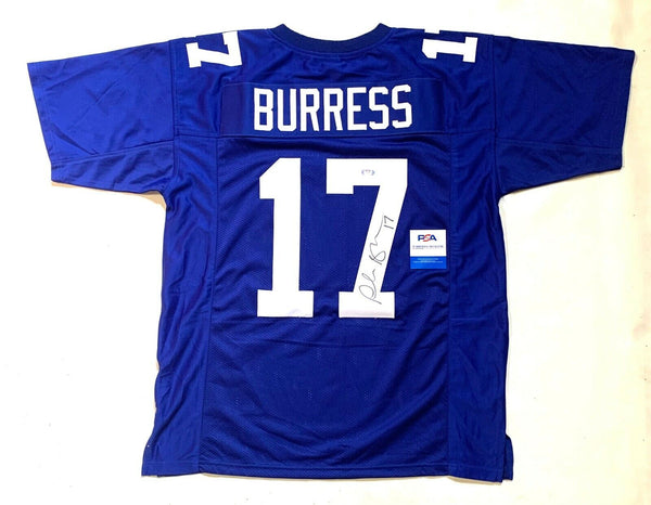 PLAXICO BURRESS SIGNED AUTOGRAPHED CUSTOM PRO STYLE JERSEY PSA COA #9A19110