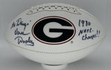 Vince Dooley Signed/Autographed Georgia Bulldogs Logo Football JSA 212305