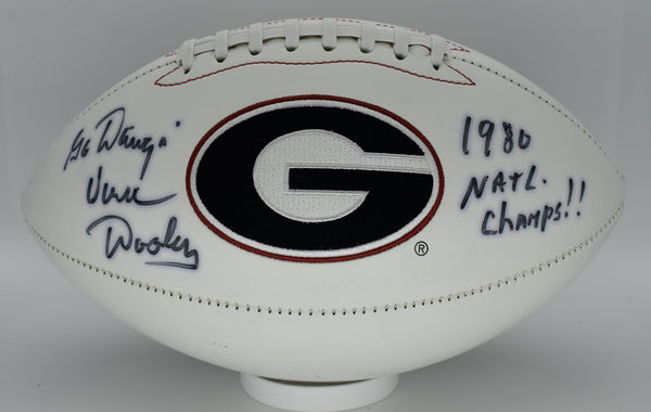 Vince Dooley Signed/Autographed Georgia Bulldogs Logo Football JSA 212305