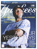 Yankees Derek Jeter Signed September 2014 Yankees Magazine MLB & BAS #AE64182