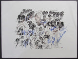 1986 NY Giants Signed by 11 Litho 19x25 Parcells Taylor Carson+++ PSA/DNA 209352