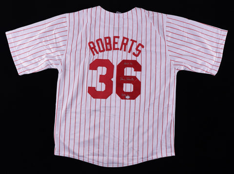 Robin Roberts Signed PHillies Jersey Inscribed "HOF 76" & "286 W" (PSA)