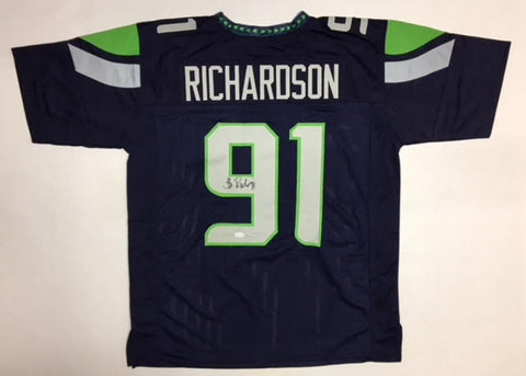 Sheldon Richardson Signed Seahawks Jersey (JSA COA) 2014 Pro Bowl Defensive End