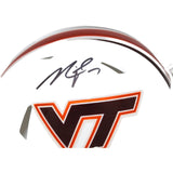 Michael Vick Autographed Virginia Tech Mini Helmet Matte White BAS 42222