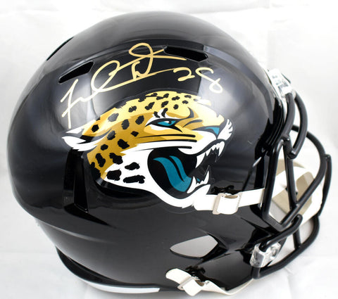 Fred Taylor Autographed Jaguars F/S Speed Helmet-Beckett W Hologram *Gold