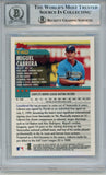Miguel Cabrera Autographed '00 Topps Traded #T40 10 auto Card Slab Beckett 57066