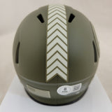 ROMAN WILSON SIGNED PITTSBURGH STEELERS STS SPEED MINI HELMET BECKETT QR