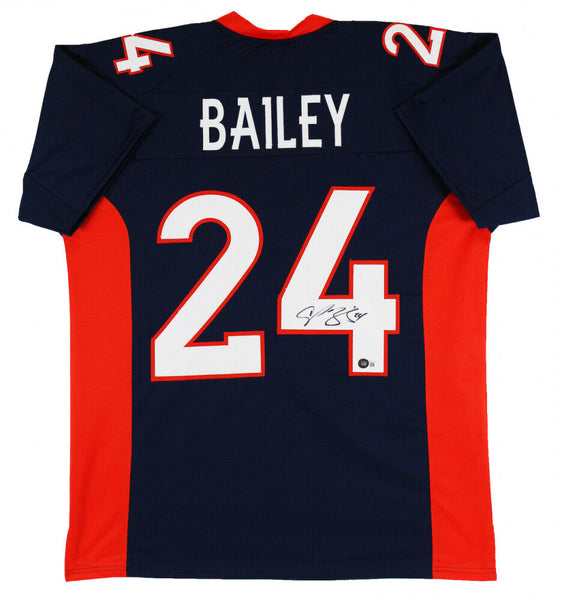 Champ Bailey Signed Denver Broncos Jersey (Beckett) 12xPro Bowl Def. Back HOF