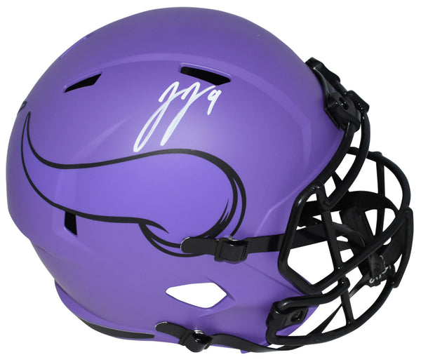 JJ McCARTHY AUTOGRAPHED MINNESOTA VIKINGS RAVE FULL SIZE HELMET BECKETT