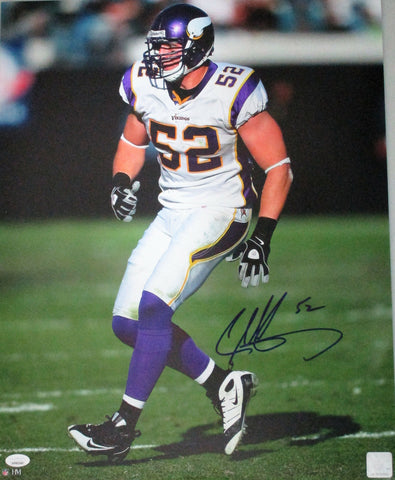 Vikings CHAD GREENWAY Signed 16x20 Photo #2 AUTO -1st Rnd Pick - 2xPro Bowl JSA