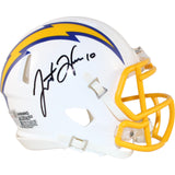 Justin Herbert Signed Los Angeles Chargers Color Rush Mini Helmet Fanatics 51424