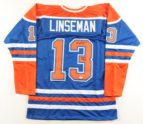 Ken Linseman Signed Edmonton Oilers Jersey Inscribed "Stanley Cup 84" (JSA COA)