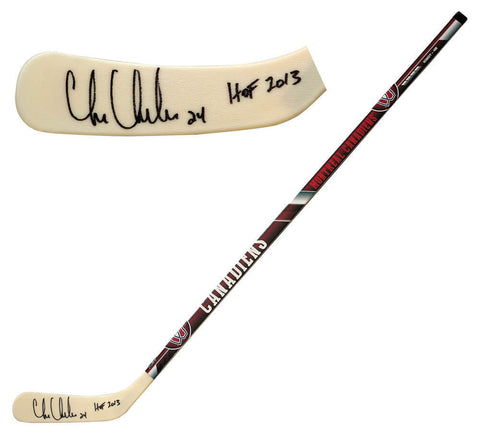 Chris Chelios Signed Canadiens Franklin 48in Hockey Stick w/HOF -(SCHWARTZ COA)