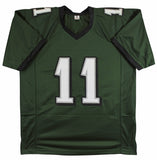 A.J. Brown Authentic Signed Green Pro Style Jersey Autographed JSA