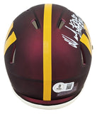 Commanders Dexter Manley "2x SB Champ" Signed Speed Mini Helmet W/ Case BAS Wit