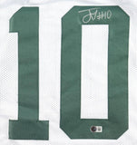 Jordan Love Green Bay Signed White Football Jersey BAS