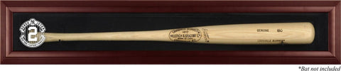 Derek Jeter New York Yankees Mahogany Framed #2 Logo Bat Display Case