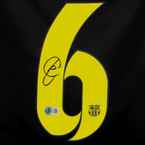 Xavi Hernandez Signed Barcelona Away Soccer Jersey #6 with Beckett COA