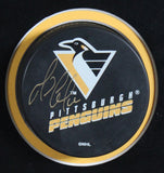 Penguins Mario Lemieux Signed & Framed Official Hockey Puck BAS #AG010148