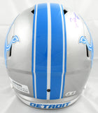 Jameson Williams Autographed Detroit Lions F/S Speed Helmet - Beckett Hologram
