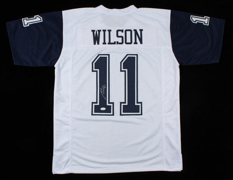 Cedrick Wilson Jr. Signed Cowboys Jersey (JSA COA) Dallas Draft Pick 2018 / W R