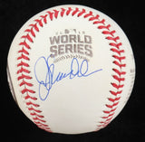 Joe Maddon Signed 2016 World Series Logo Baseball (Beckett) Chicago Cubs Manager