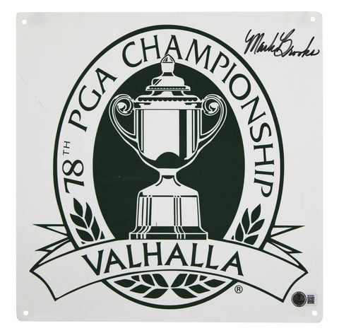 Mark Brooks Signed 12.5x12.5 78th PGA Championship Valhalla Sign BAS #BU55063