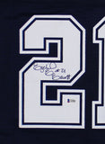 Ezekiel Elliott Signed Dallas Custom Blue Jersey