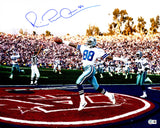 MICHAEL IRVIN AUTOGRAPHED 16X20 PHOTO DALLAS COWBOYS BECKETT BAS WITNESS 234543