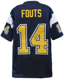 Dan Fouts Signed Dark Navy Throwback Custom Football Jersey - (SCHWARTZ COA)