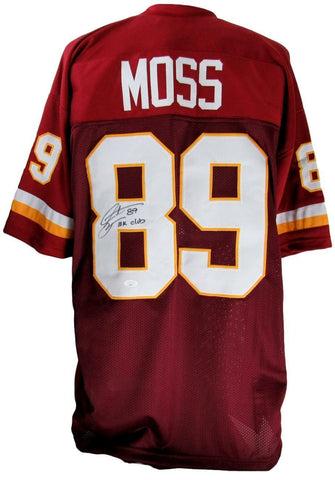 Santana Moss Signed/Autographed/Inscribed Redskins Custom Jersey JSA 157554