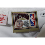 Darryl Dawkins Signed 76ers Mitchell & Ness White Warmup Jacket BAS 48479