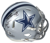 Drew Pearson Autographed "HOF 21" Dallas Cowboys Mini Speed Helmet Beckett