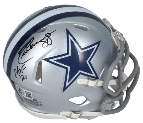 Drew Pearson Autographed "HOF 21" Dallas Cowboys Mini Speed Helmet Beckett