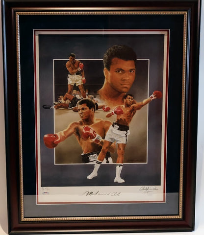Muhammad Ali Autographed 32x26 Framed Photo -- PSA/DNA LOA