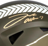 Josh Allen Buffalo Bills Signed Riddell 2022 Salute To Service Authentic Helmet