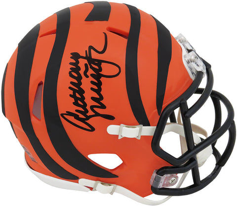 Anthony Munoz Signed Cincinnati Bengals Riddell Speed Mini Helmet (SCHWARTZ COA)